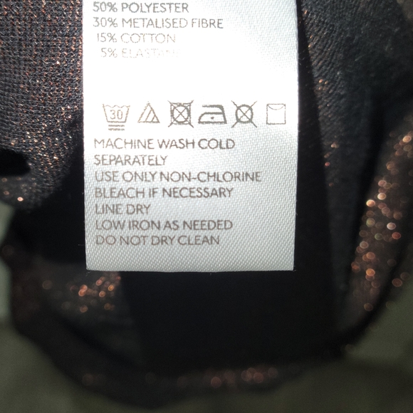 Free People Pleated Metallic Halter Top Mini Dress Size M - Picture 6 of 6